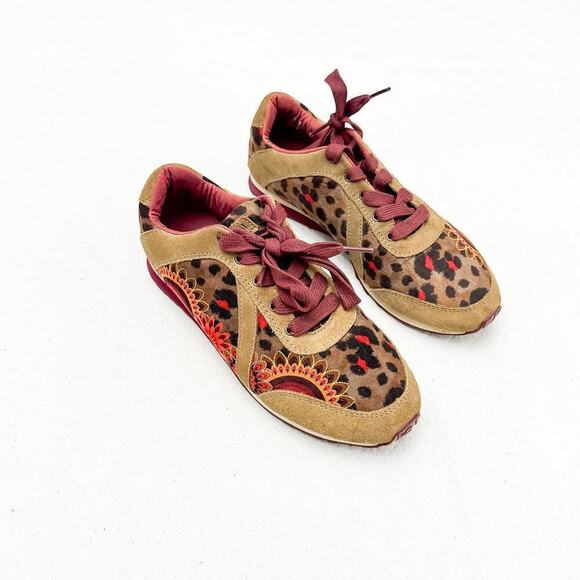 Desigual Leopard Patterned Trainer Sneakers 4KS104 Size 9 - Picture 7 of 7